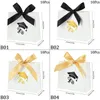 Present Wrap 10pieces Candy Box Graduation Party Student's Gifts Chocolate Cookie Packaging med Ribbon Bow Ceremony Supplies