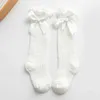 Kids Socks 0-4 year baby girl socks summer children knee high socks children bow tie cotton mesh socks baby thin soft pure cotton socks d240513