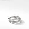 Bracelet des David Yurma des David David N925 Ensemble d'anneau en argent sterling avec diamants Moselle pour vente directe