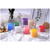 5pcs Bougies 5x5 cm Cougies aromatiques décoratives Pilier Bougies petites bougies aromatisées Créative Decoration Decoration Gift Sgences Sgents pour intérieur