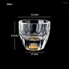 Teaware Define Vodka de Crystal Vodka de Luxo Sake Shochu Barra Licitante Double Bottom Gold Foil Tea Cup Presentes de alta qualidade