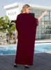 Платья для вечеринок Lorylei Wine Red Women's вышитые в вышитые кафтановые платье 2024 Летние женщины богемные домашние одежды Snazzy Cosy House Q1639
