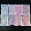 Paillettes à ongles bleu / vert / rose paillettes irisées flocons 50g / sac caméléon bricolage flash manucure