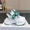 Diseñador zapatillas para correr zapatillas de zapatillas para hombres bajos zapatos para mujer de alta calidad bordado blanco rayas de color verde blanco zapatillas 34-41