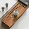 Tacki herbaty orzechowe drenaż łożyska taca domowa licze drewno mały stół suchy piwowarski nowoczesny minimalistyczny chińska