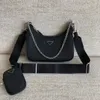 Дизайнеры сумки на роскоши сумочка сумки сумки Prado 3 кусочки сумки 2005 Crossbody Hobo Cordes Продажа женская леди модная сумка для кошелька Jimmy Luxuries