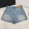 Shorts féminins vêtements nouveaux lourds industrie chaude à chaud poche diamant brodée lo wee hauteur taille slim short pour femmes