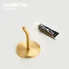 Dooroom Brass Punch Free Bearing Hooks Bathroom Indoor Kitchen Mallway Wall Absing Agnings Row Nordic 240424