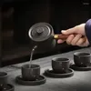 ティーウェアセット抹茶回転デザインティーセットミニマリストセラミックフェスティバル日本の中国の磁器geschirr家庭用品
