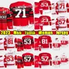 VIN #71 Dylan Larkin Reverse Retro Hockey Jersey #53 Moritz Seider 57 David Perron Lucas Raymond Dominik Kubalik Tyler Bertuzzi Gordie Howe