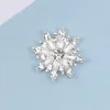 100pcslot 3D -Legierung Blumennägelzauber Full Diamond Perle Schneeflocken Strass