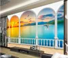 Wallpaper Klassische Tapete für Wände benutzerdefinierte 3D Römische Säulenstruktur Hintergrund Wandmalerei