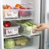 収納ボトル透明なプラスチック冷蔵庫ボックス日本の引き出しタイプ食品並べ替え野菜キッチン