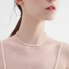 Colliers pendants minar exquis exquis réalité de la perle nacre de perle de perle nausée blanc pour femmes dames 14 carats à orchette en cuivre plaqué or