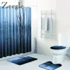 Tappetini da bagno zeegle 4pcs tappeto tappeto tappeto assorbente lavabile lavabile non skid tappeti da toilette morbida microfibra tappeti