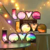 Lettere love Light Box Romantic Valentine's Day Room LED DECOREATIVE Night Light Trunk Proposta Lettera Gift Light