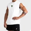 Summer Breattable Sports Vest Män LoSe Sleeveless Running Undershirts Training Basketball Fitness Tank Tops 240513