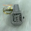 Hip Hop Mens Iced Out Out Branded Customized Setting VVS Moissanite Watch