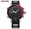 Weide Luxury Brand Analog Sports Numéme numérique Date Men039 Quartz Business Silicone Belt Watch Men Wristwatch Relogio Mascul3440906