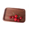 Rechthoekige borden Delicate keuken Walnoot Zwart hout fruit Veget Bread Cake Derees Multi Size Tea Food Snack Trays FY5566 1214