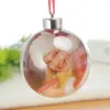 Party Decoration Po Baubles for the Christmas Tree Diy Holiday Valentine Day Decor Transparent Ball Frame Ornament Home