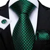 Coup de cou set mode 8 cm vert noir plaid mens set set Business Busine.