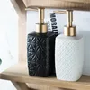 Płynna dozownik mydła Prosty łazienka toaleta ceramiczna ręczna butelka odkażającego ręcznie 310 ml żelowy żel szampon butelkowanie