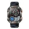 Nuovo smartwatch KR80 con frequenza cardiaca, pressione sanguigna, comunicazione Bluetooth, bussola, pressione dell'aria, sport esterni, tre orologi di protezione