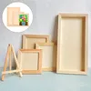 Frames Natural Wood Frame Po Decor 3D Wall Art Paintings Picture Setting Display Stand DIY Poster Puzzle Bracket