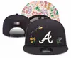 Atlanta''Blaves''Ball Cap Baseball Snapback for Men for women Sun Hat Gorras Embroidery Boston Casquette Champs World Champions調整可能キャップA5