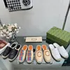 15A Pantoffeln gewebt Espadrilles Frauen ineinandergreifend G Espadrille Mules Flat Slipper Raffia Sandalen Luxus Designer lässig Sand Schuhe Fabrik Schuhe Größe mit B