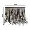 Decorative Flowers DIY Artificial Grass Thatch Roofing 50x50cm Durable Patio Umbrella Cover