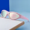 2024 New Y2K Cat Eye Sports Women's Box Riding Men's Sunglasses H513-10