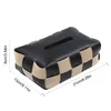 Storage Bags Facial Tissue Case Leather Box Cover PU Car Holder With Bulk Travel Tissues Size Perfect Fit