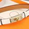 Designer Belt Woman Ceinture Luxe All-Match semplice con abito per gonna Abito pantaloni Cintura a vita nascosta per la cintura da donna 2,0 cm Cinture a bloccaggio a bloccaggio