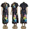 Vestidos informales Boho Summer Dress Women Floral Impreso Slip sin tirantes Maxi Vocación Vocación de vacaciones