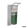 Liquid Soap Dispenser 500/1000ml Sterilizer Disinfectant Short Lever Plastic Pump Aluminium Elbow Press Manual