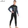 Women's Swimwear Full Body Wetsuit Women Men 3mm Long Sleeves Neoprene Cold Water Surfing Snorkeling Kayaking Swimming Wet Suit Back Zipt