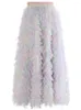 Jupes Eshin 2024 Gradient High Taist Mid Longy Style multicouche Mesh patchwork élégant et jolie jupe de jupe pour femmes XF309