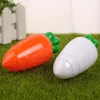 10pcs / ensemble Creative Carrot Candy Box Plastic Transparent DIY CONTERNER CONTERETER BABY FULLE LOUN POURNE ANNIVERSAIRE FAVOR Decoration 240510