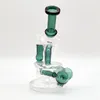 6,5 polegadas de largura Teal Neo Fab ovo Ovo arco -íris Bonga de vidro Dabber Rigy Recycler Tubos de água Bongos de fumaça Tubos de fumaça 14mm Fêmea articulação dos EUA em armazém