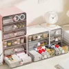 Storage Boxes 3 Tiers Makeup Organizer Holder Cosmetic Box Bathroom Countertop Desk With Drawers