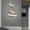 Dekorativa plattor LED Wall Lamp sovrummet Sidside Creative Simple Modern Art Acrylic Corridor Staircase Lights