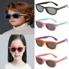 Solglasögon söta retro Silikon solglasögon för barn utomhusflickor och pojkar söta solglasögon för barn UV400 Anti Blue Light Solglasögon D240513