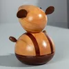 Partation Favor Conçue Zodiac Animaux décoratifs de musique de souris en bois rotatif décorative Personnage pour amis Cadeau