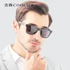 Okulary przeciwsłoneczne luksusowy kwadratowy vintage spolaryzowany dla mężczyzn mody podróży moda jazda anty-glare słoneczne okulary męskie TR90 EYEWEAR UV400