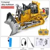 Kinderen 2.4G Remote Control Excavator RC Model auto Toys Dump Truck Bulldozer Engineering Voertuig Kerstverjaardagsgeschenken 240512