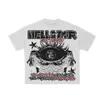 Gothic Parentchild Summer Tshirt Mens Cotton Printed Shortsleeved Y2K Punk Round Neck Retro Casual Niche 240425