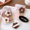 Accessoires de cheveux 1/2 / 4pcs Coupte Coton Coton Corde tressée Girls Fleur Clip Hair NOUVEAU CHEUR SWEET HEPLPIN Fashion Fashion Trend Barrettes pour enfants Accessoires