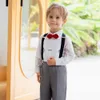 Anzüge Flower Boys Fotografie Anzug Schulkinder Abschluss Uniform Kleid Kinder 1 Jahr Baby Geburtstagsleistung Zeremonie Kostüm